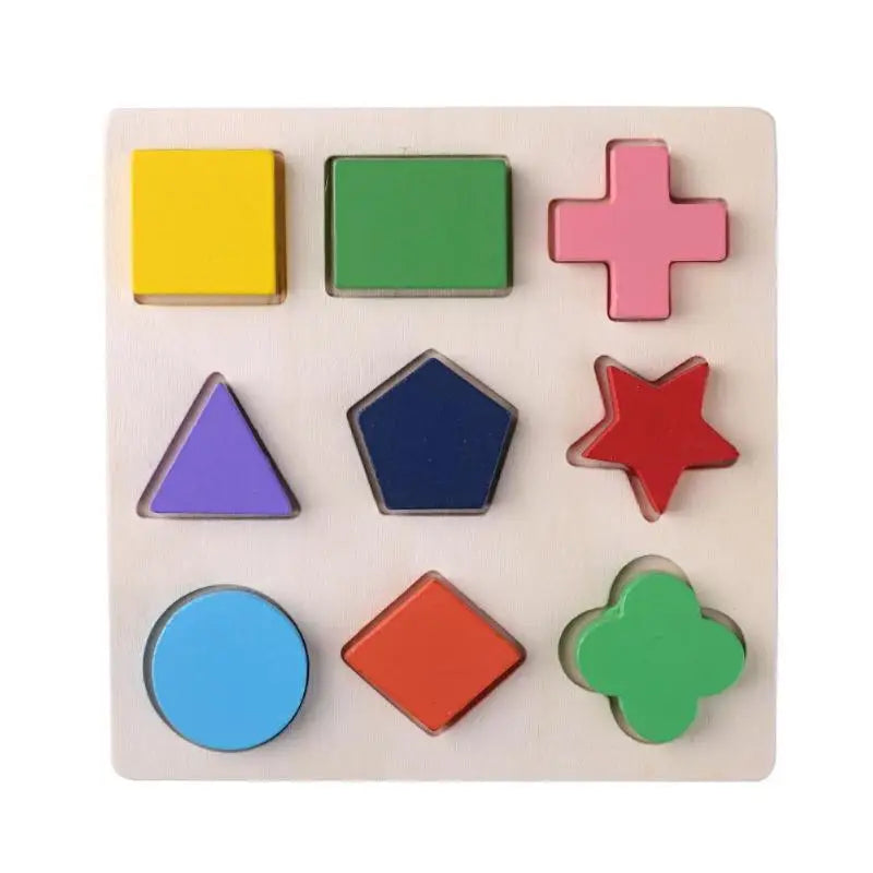 Geometric Montessori Wooden Puzzle
