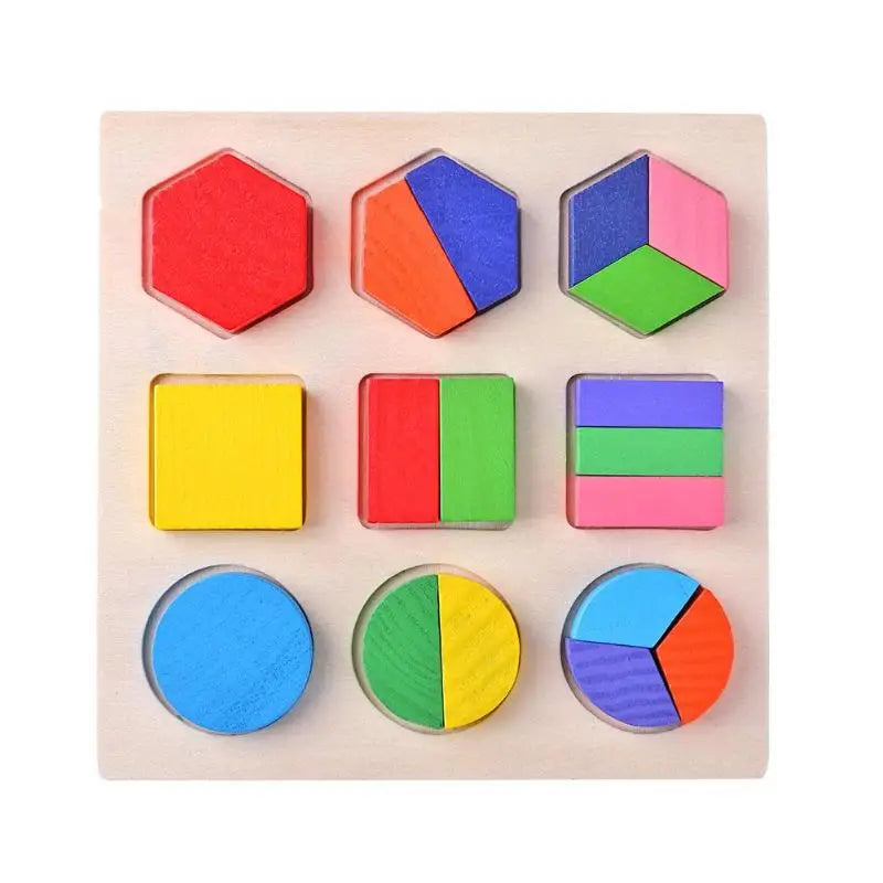 Geometric Montessori Wooden Puzzle