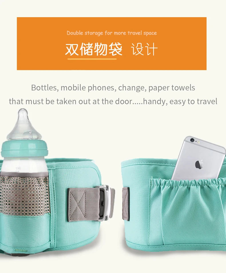 Insular Ergonomic Baby Hipseat Carrier – Front, Back & Kangaroo Carry