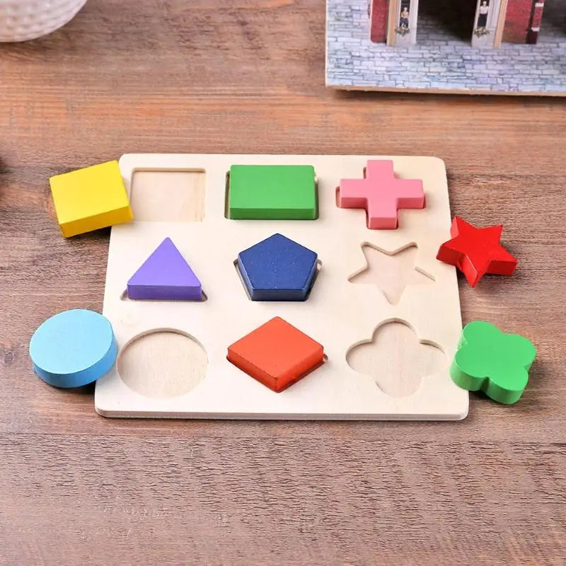 Geometric Montessori Wooden Puzzle
