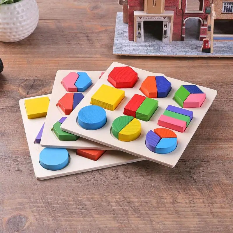 Geometric Montessori Wooden Puzzle