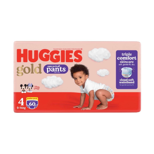 HUGGIES - Gold Pants Pant Diapers - 4  (120 Pieces)