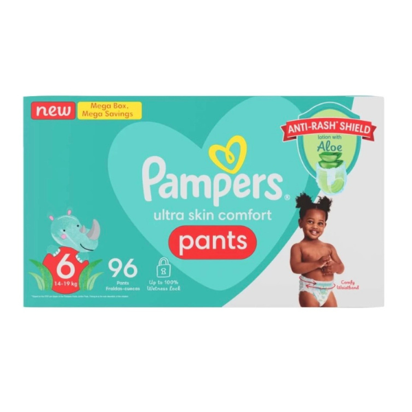 PAMPERS - Mega Box Double Protection Tape Diapers - XL|XXL|XXXL  (96 Pieces)