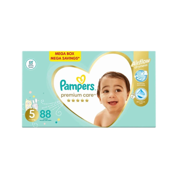 PAMPERS - Premium Care Mega Box Tape Diapers - S  (88 Pieces)