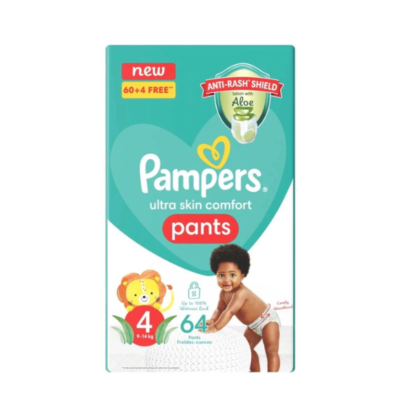 PAMPERS - Double Protection Pant Diapers - M  (60 Pieces)