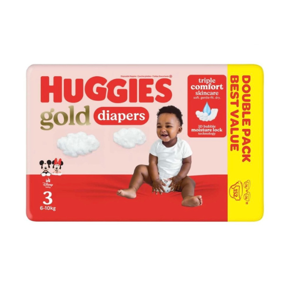 Huggies Gold Double Pack Tape Diapers - 0  (152 Pieces)