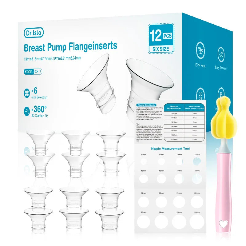 MMAIJOY Silicone Breast Pump Flange Inserts