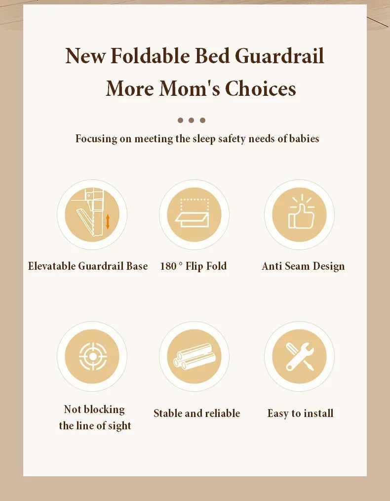 IMBABY Adjustable Baby Safety Bed Rail & Crib Guard