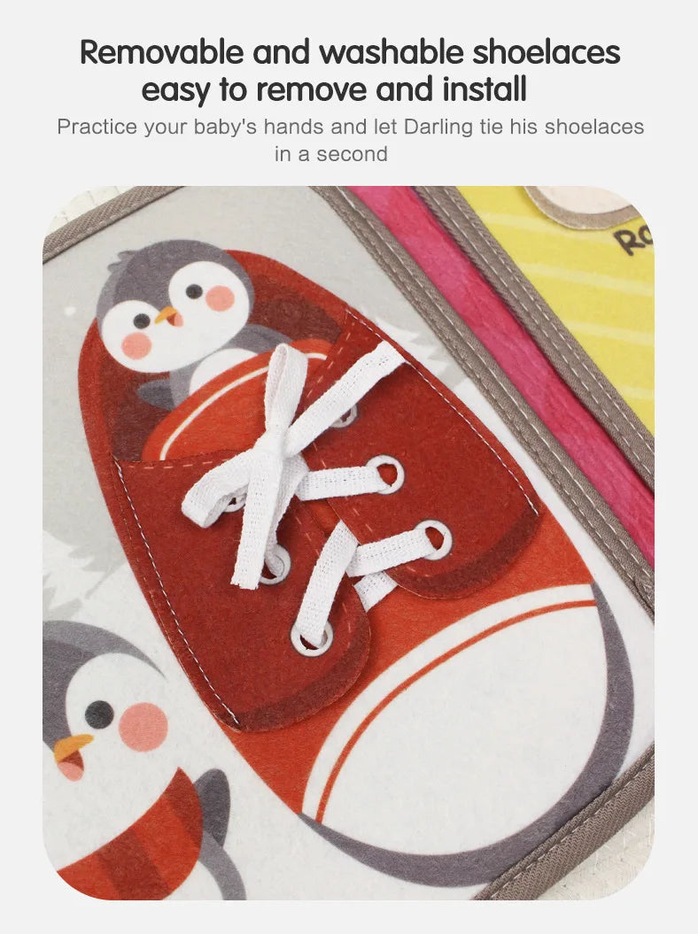 Montessori Soft 3D Cloth Book – Interactive Learning Toy for Toddlers 3-6 Years