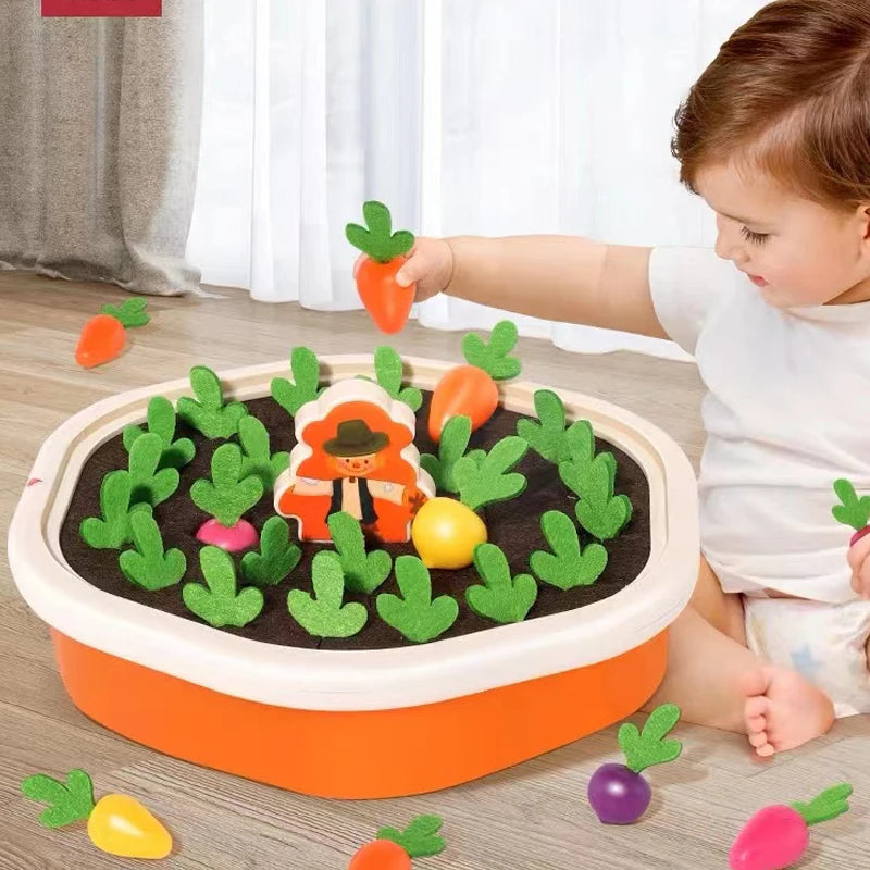 Kicala Baby Montessori Educational Radish Toy Set for Toddlers