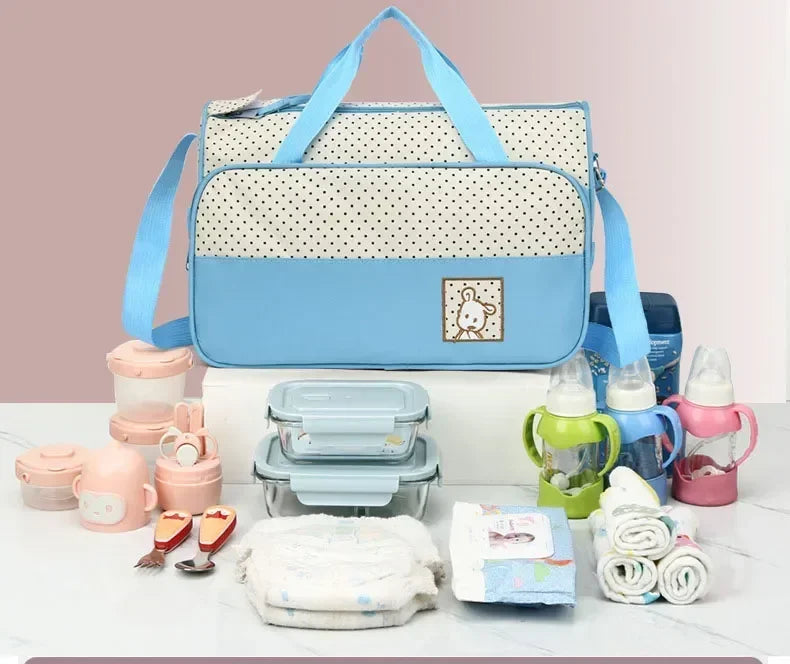 5-in-1 Baby Diaper Bag Set