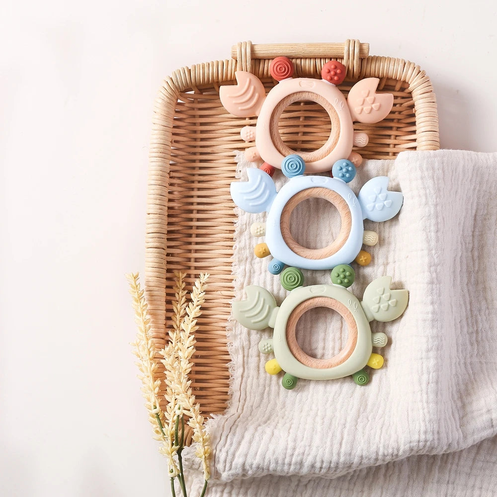 Silicone Baby Teether – Soothing Chew Toy for 0-36 Month Babies