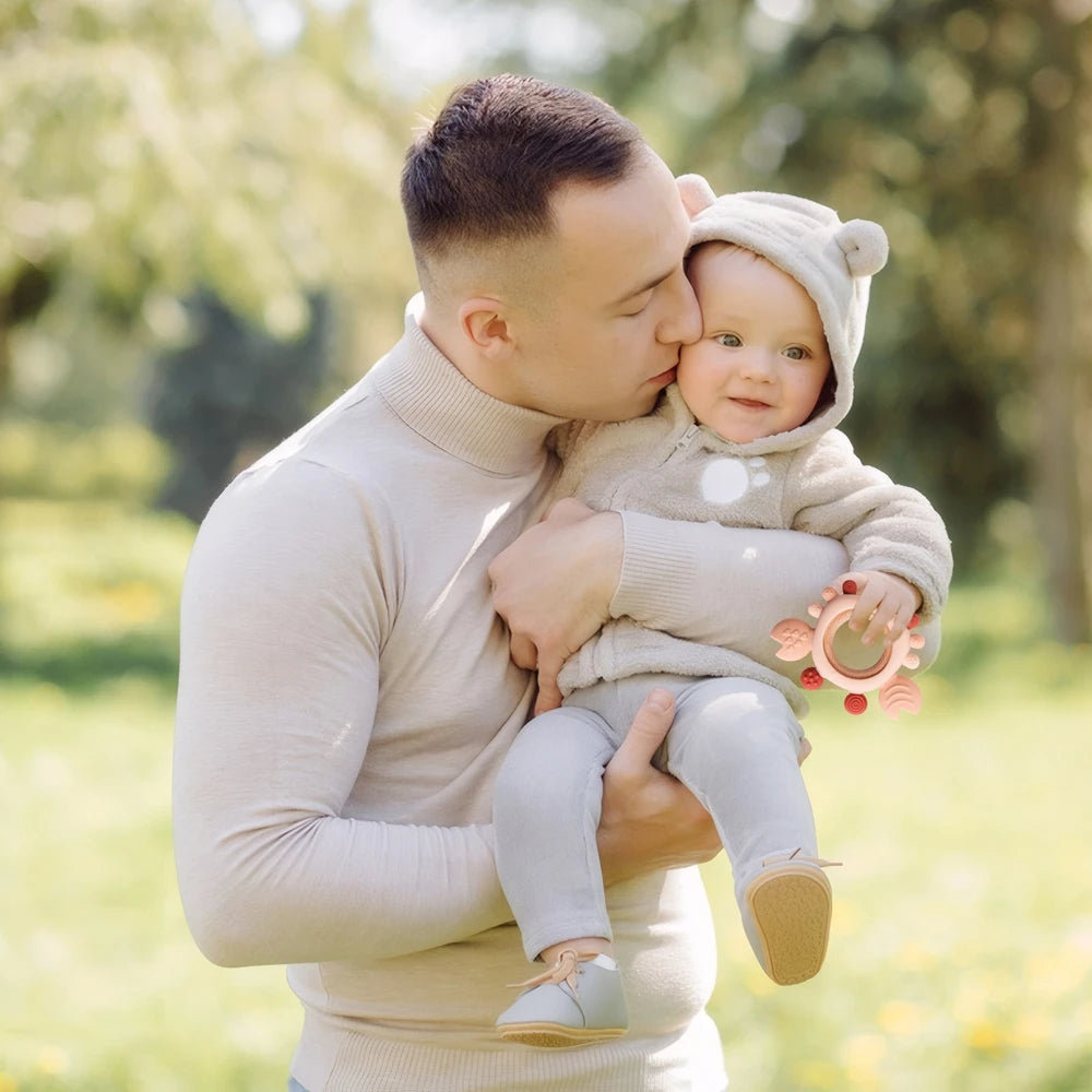 Silicone Baby Teether – Soothing Chew Toy for 0-36 Month Babies