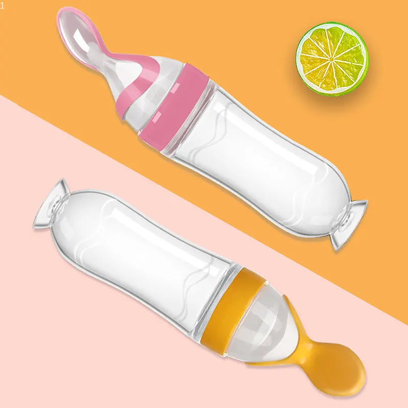 Baby Squeeze Bottle with Spoon