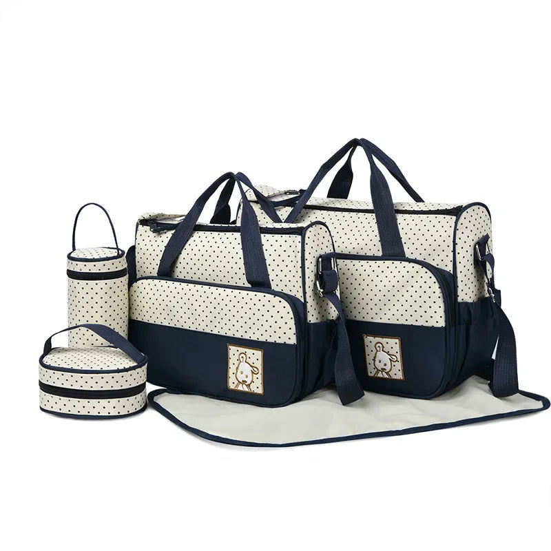 5-in-1 Baby Diaper Bag Set
