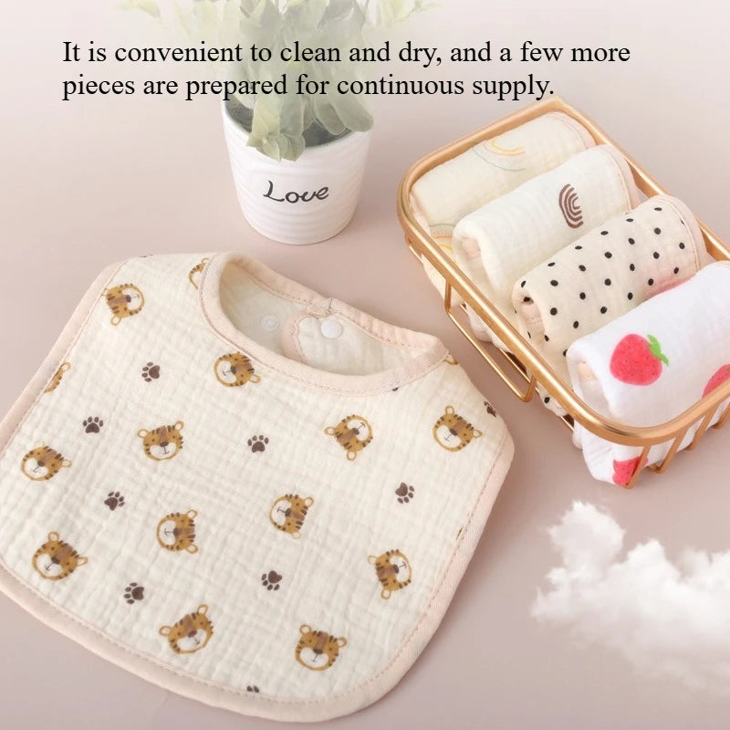 MOONBIFFY Cotton Baby Bibs