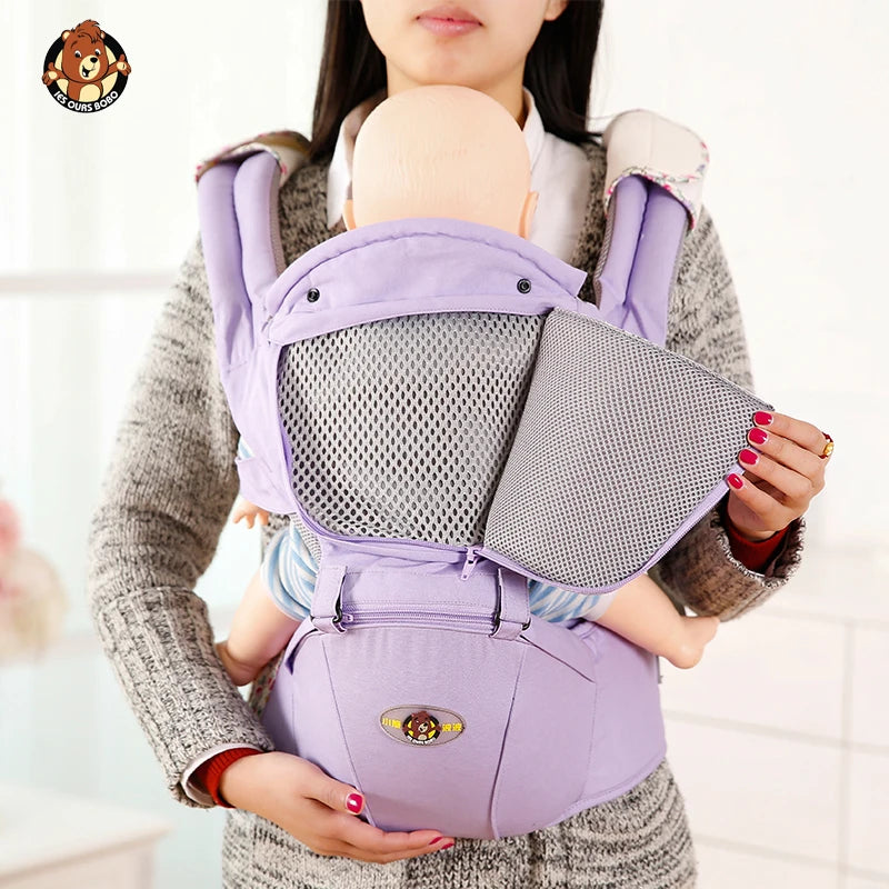 Insular Ergonomic Baby Hipseat Carrier – Front, Back & Kangaroo Carry