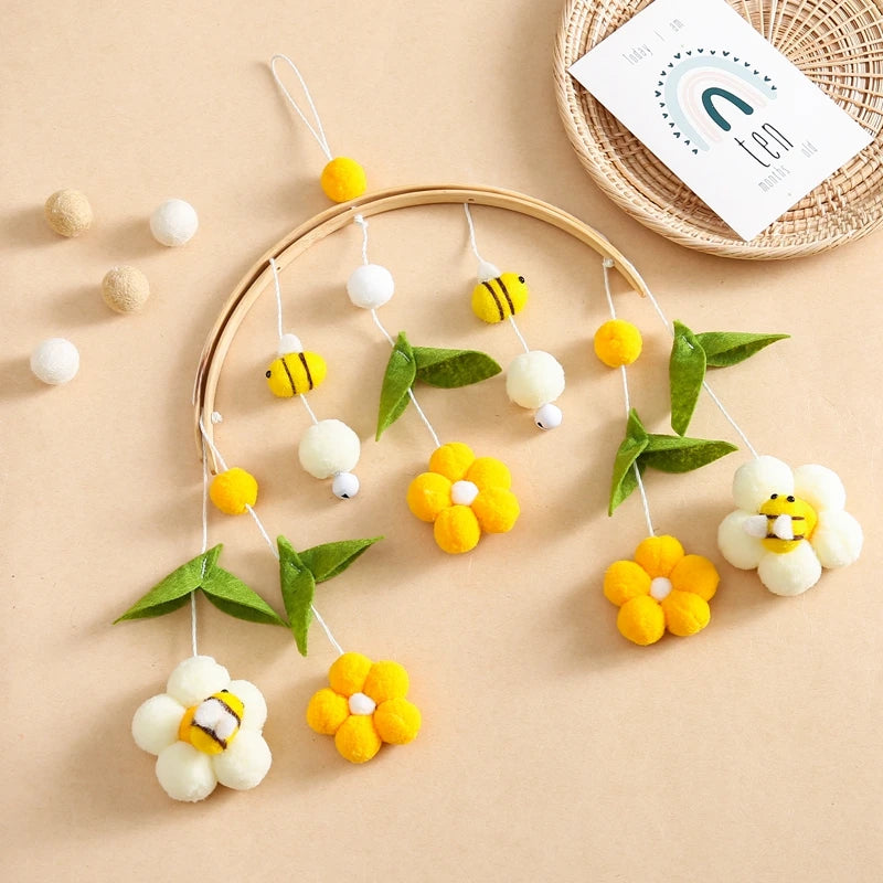 Bamboo Bee Baby Mobile