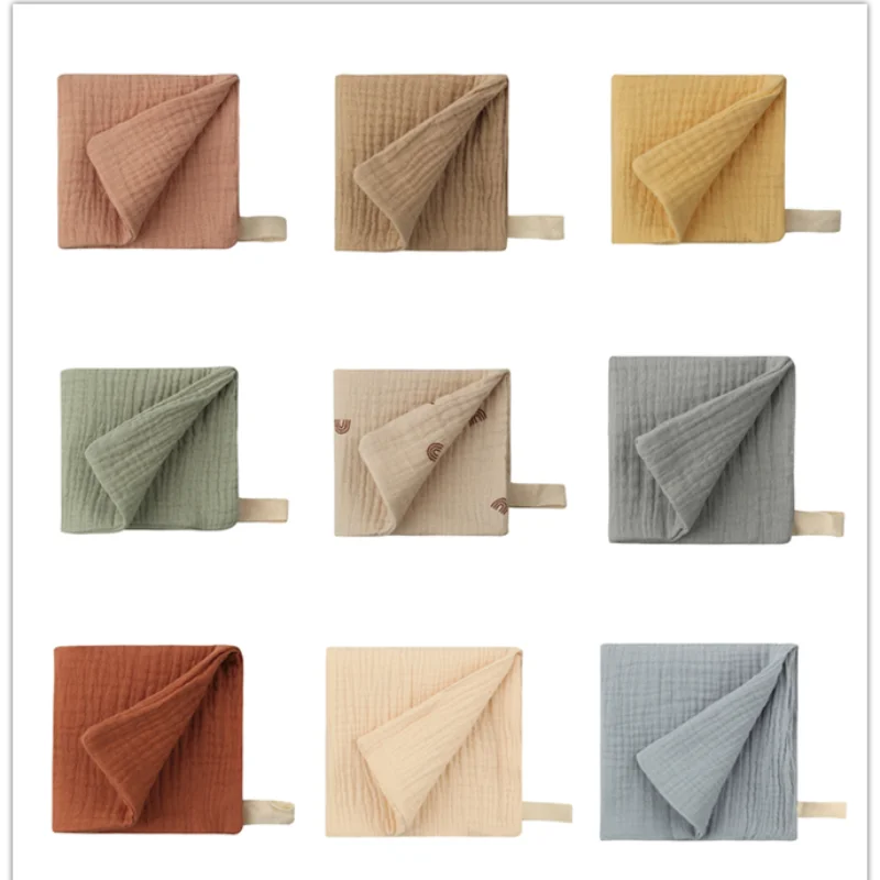 5 Pack Muslin Baby Cotton Baby Burp Cloths