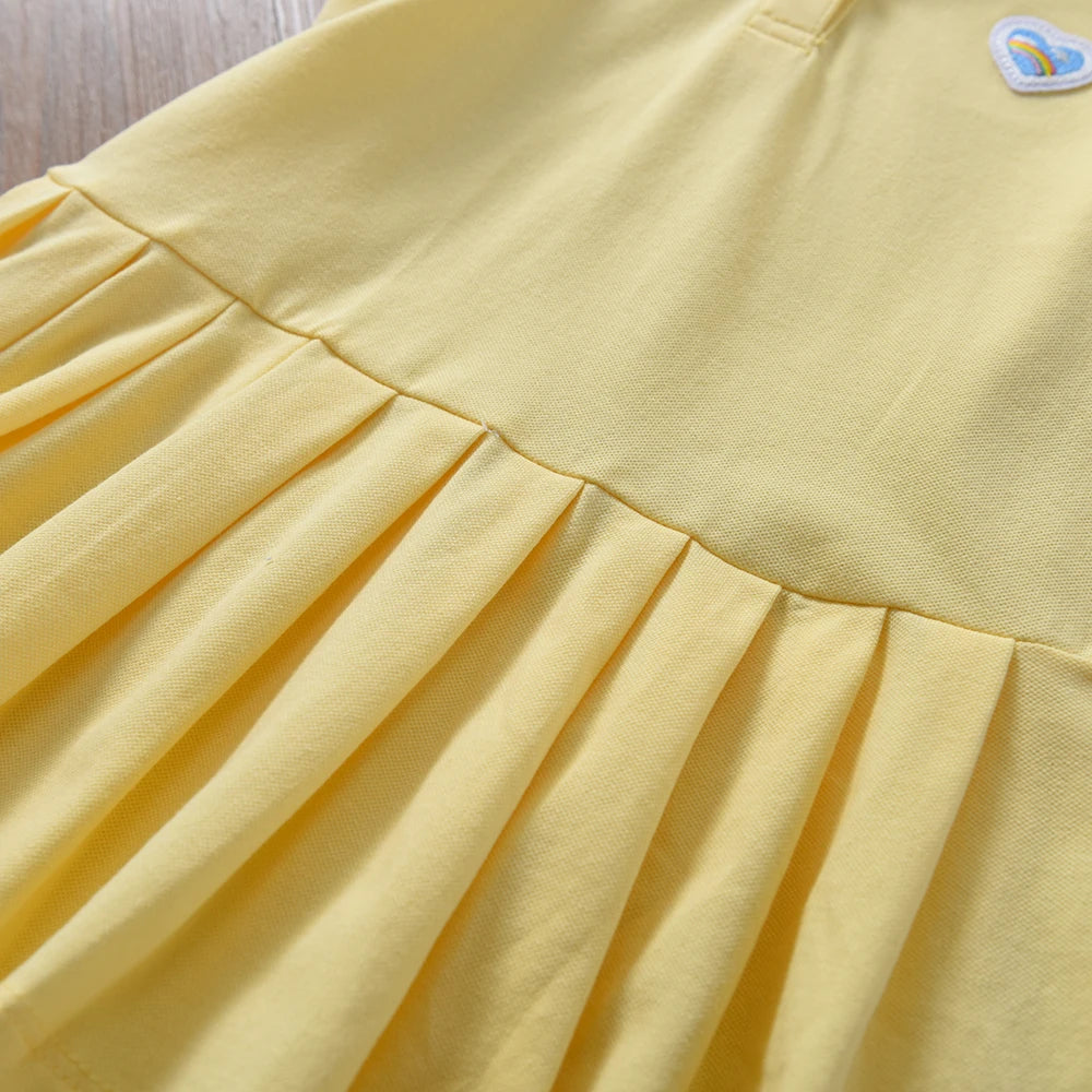 Girls Heart Print A-Line Dress