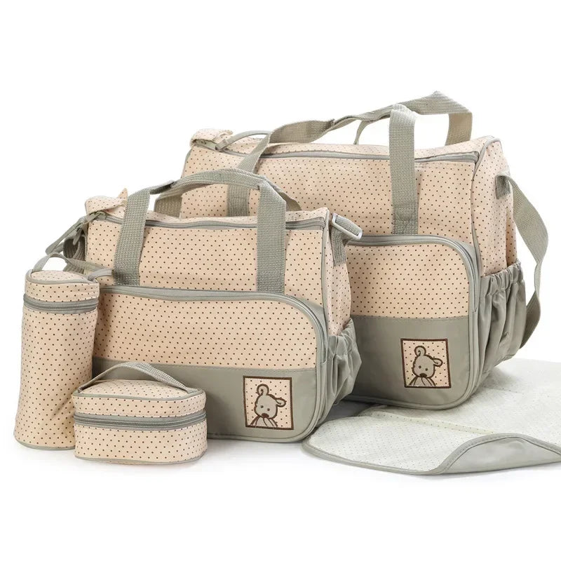 5-in-1 Baby Diaper Bag Set
