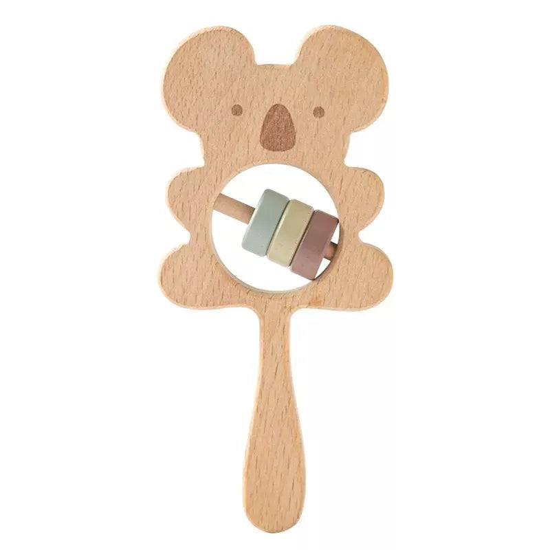 Wooden Baby Montessori Hand Bell Rattle