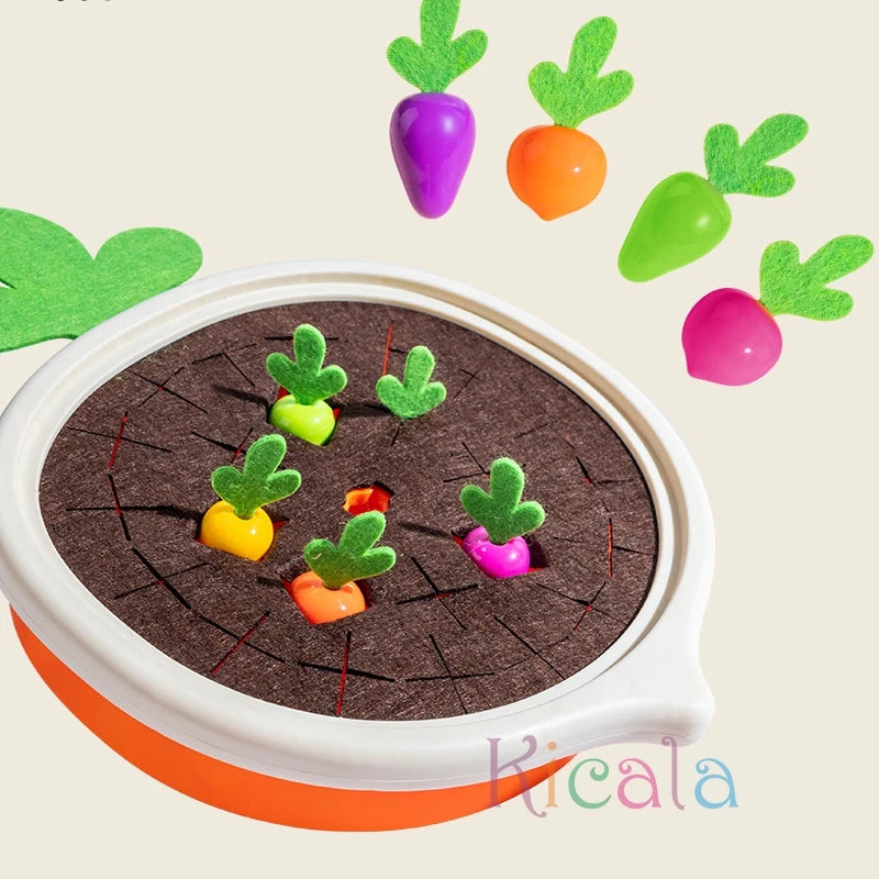 Kicala Baby Montessori Educational Radish Toy Set for Toddlers