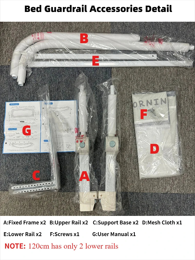 IMBABY Adjustable Baby Safety Bed Rail & Crib Guard