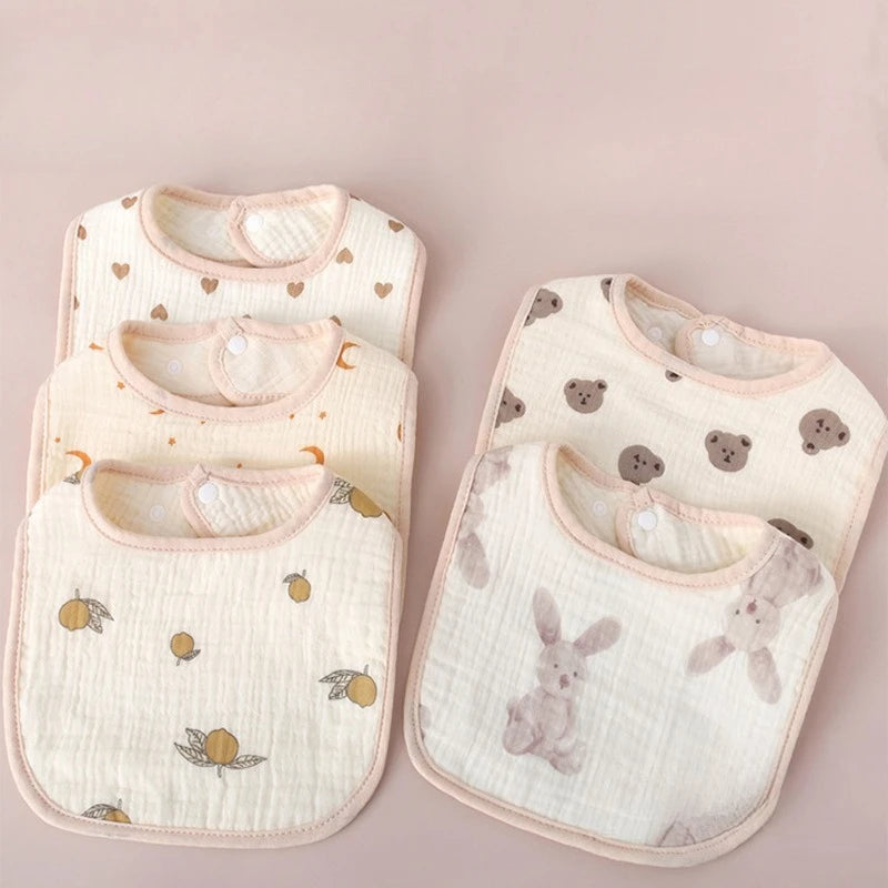 MOONBIFFY Cotton Baby Bibs