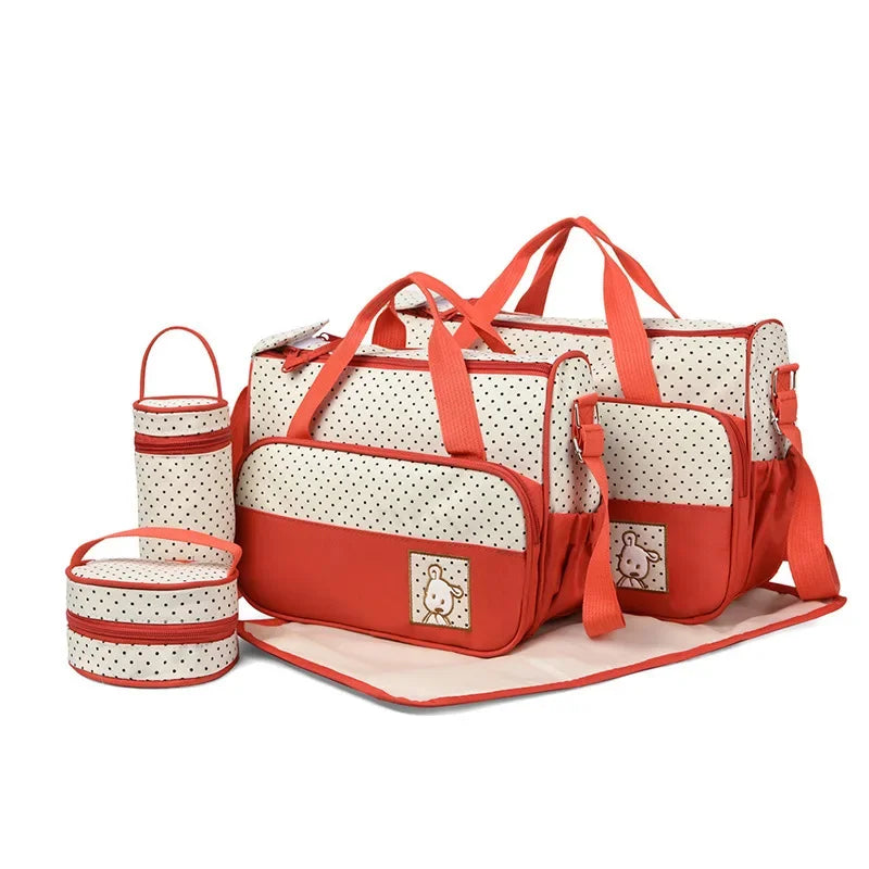 5-in-1 Baby Diaper Bag Set