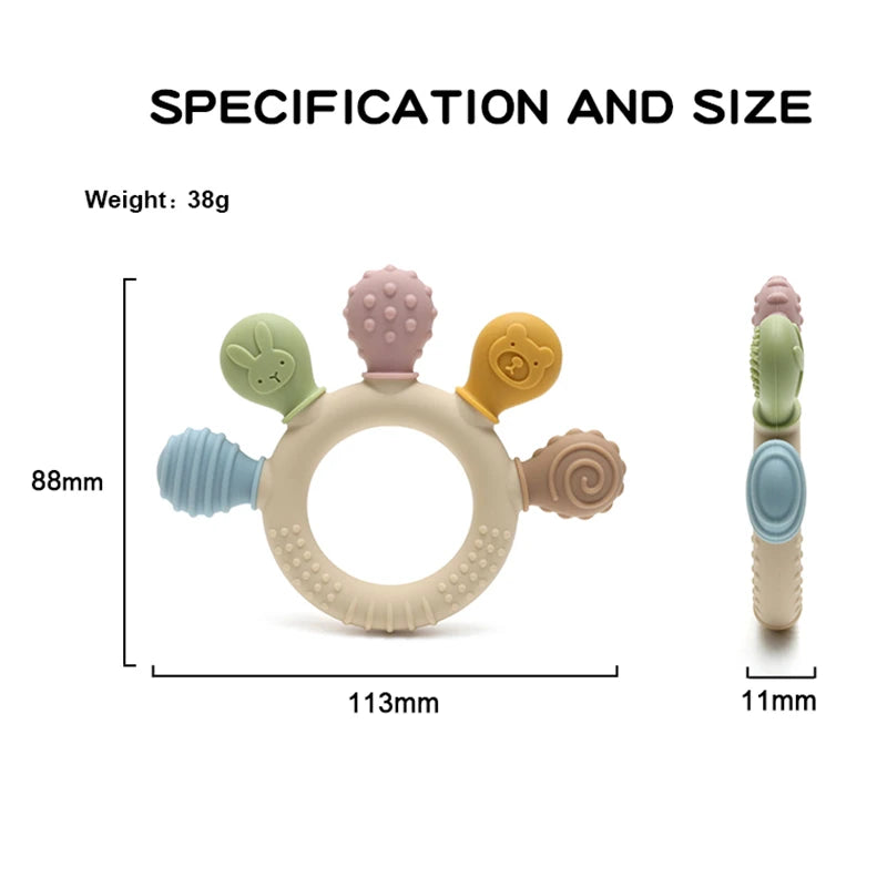Modern Baby Silicone Teether