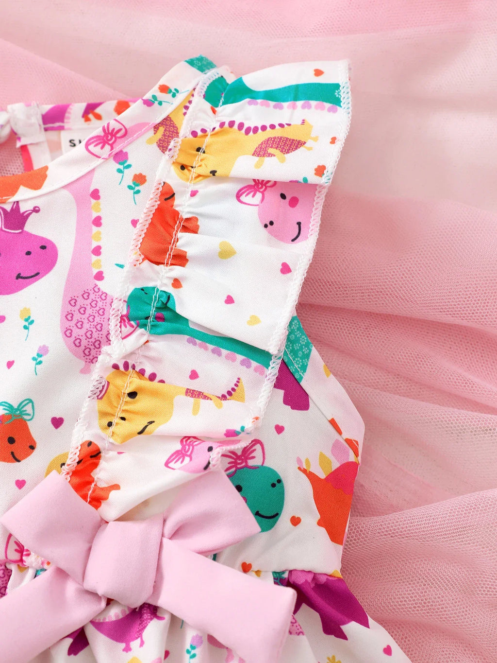 Mioglrie Baby Girls Summer Sleeveless Cartoon Dress