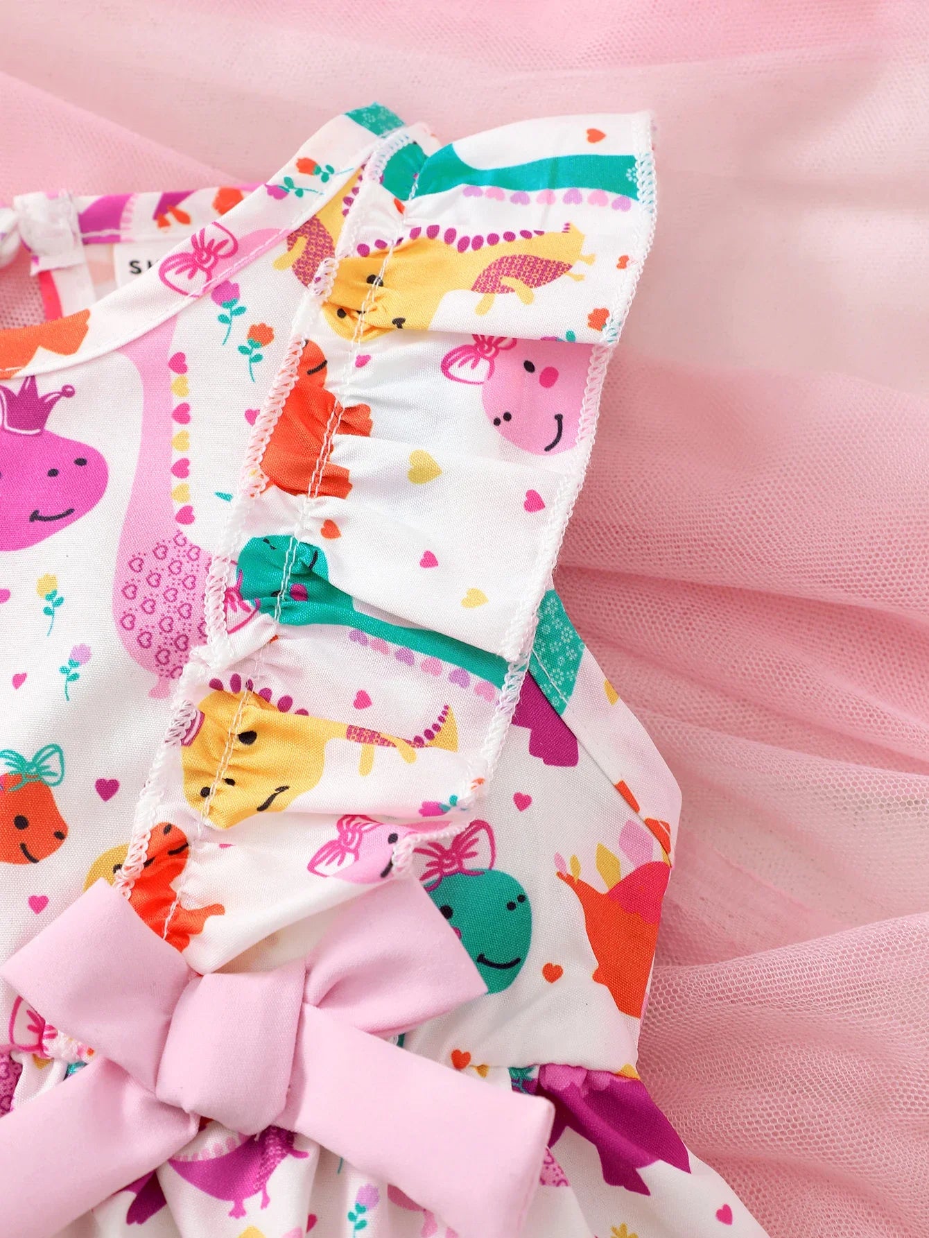 Mioglrie Baby Girls Summer Sleeveless Cartoon Dress