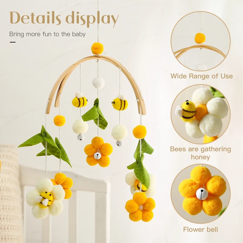 Bamboo Bee Baby Mobile