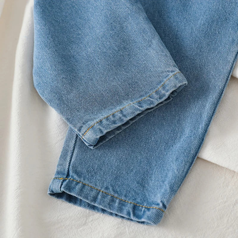 DIIMUU Toddler Baby Overalls – Casual Denim Dungarees